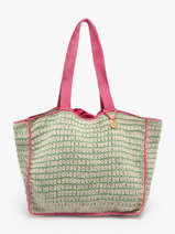 Schoudertas Over The Rainbow Katoen Le voyage en panier Groen over the rainbow PM870