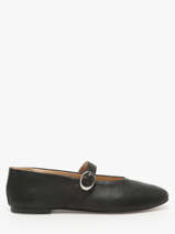 Ballerinas Met Riempjes Uit Leder Inuovo Zwart women C11003