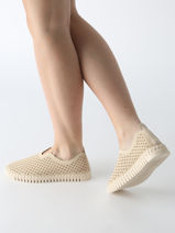 Mocassins Ilse jacobsen Groen women TULI3275-vue-porte