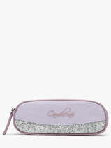 Pennenzak Kinderen 2 Compartimenten Cameleon Violet vintage fantasy TROU