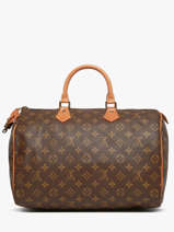 Preloved Speedy 30 Monogram Handtas Canvas En Leder Louis vuitton Bruin second life 1345894