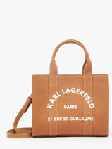 Cross Body Tas Rsg Katoen Karl lagerfeld Bruin rsg A1W50118