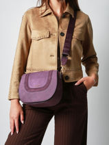 Cross Body Tas Lasso Etrier Violet lasso ELAS152M-vue-porte