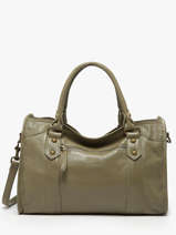 Handtas Cow Leder Basilic pepper Groen cow BCOW22