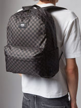 Rugzak 1 Compartiment Vans Zwart backpack VN000H4X-vue-porte