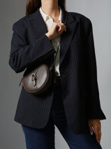 Cross Body Tas Oxer Leder Etrier Bruin oxer EOXE130S-vue-porte