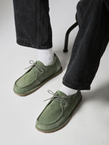 Derby Veterschoenen Utti Uit Leder Birkenstock Groen men 1030109-vue-porte