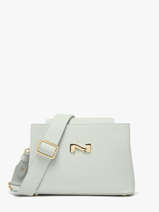 Cross Body Tas Poppy Leder Nathan baume Blauw eden 2