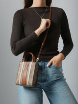 Cross Body Tas Erenia Guess Bruin erenia SO783875-vue-porte