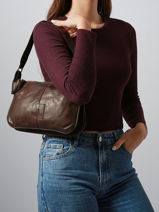 Cross Body Tas Heritage Leder Biba Bruin heritage BT18-vue-porte