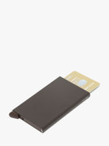 Kaarthouder Secrid Bruin powder CP-vue-porte