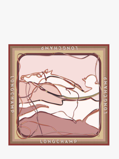 Longchamp Soie gots Sjaal Roze