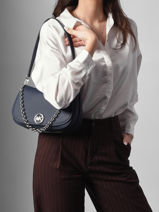 Schoudertas Nolita Leder Michael kors Blauw nolita R6SY5S2L-vue-porte