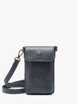 Telefoonetui Leder Basilic pepper Blauw cow BCOW88