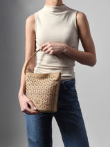 Cross Body Tas Zamia Woomen Beige zamia WZAM01-vue-porte