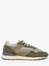 Sneakers Uit Leder Hoff Groen men 12602403