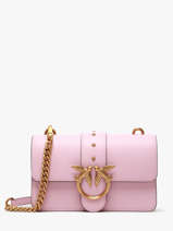 Cross Body Tas Love Bag Icon Leder Pinko Roze love bag icon A0F1