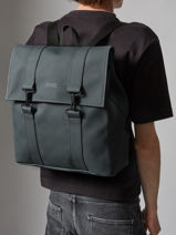 Msn Bag - Rugzak 1 Compartiment Met 15" Laptopvak Rains Blauw city 13300-vue-porte