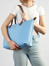 Schoudertas Popette Nylon Tommy hilfiger Blauw popette AW17711-vue-porte