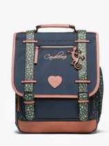 Rugzak 3 Compartimenten Cameleon Blauw vintage fantasy PBVGSD39