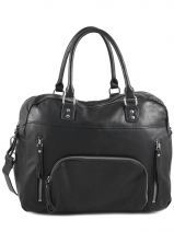 Handtas Vintage Leder Nat et nin Zwart vintage MACY