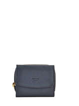 Portefeuille Caviar Leder Crinkles Blauw caviar 14201