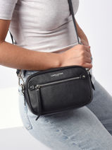 Cross Body Tas Firenze Leder Lancaster Zwart firenze 1-vue-porte