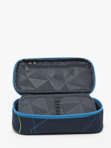 Pennenzak 1 Compartiment Pencil Case Satch Blauw pencil case BSC1-vue-porte