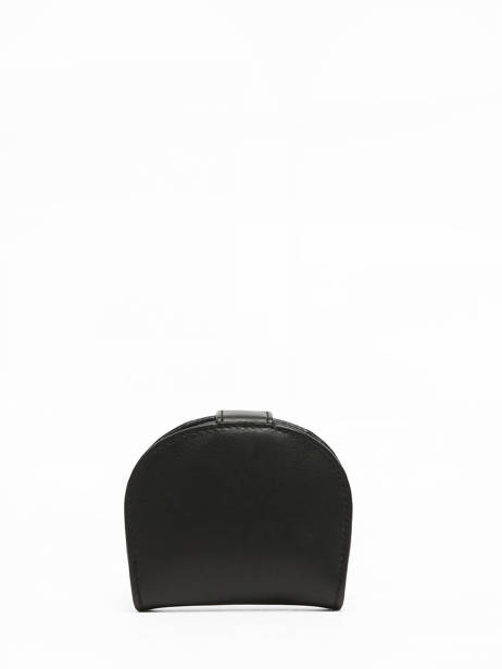 Portemonnee Leder Crinkles Zwart caviar 14239 ander zicht 2