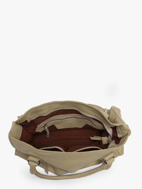 Handtas Leder Basilic pepper Beige glam BGLA22 ander zicht 3