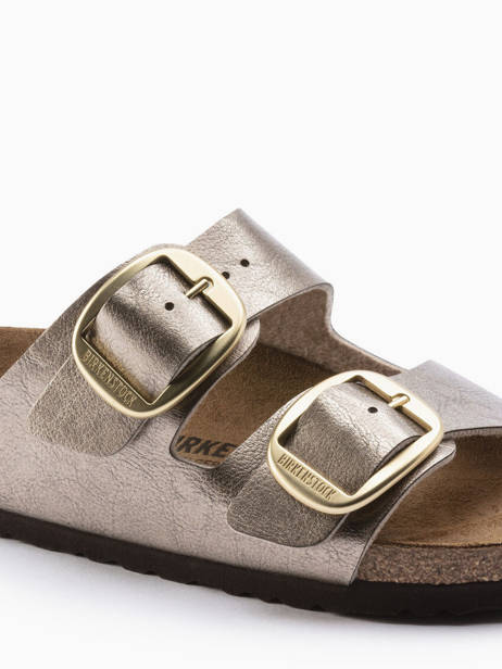 Slippers Arizona Big Buckle Birkenstock Beige women 1020882 ander zicht 1