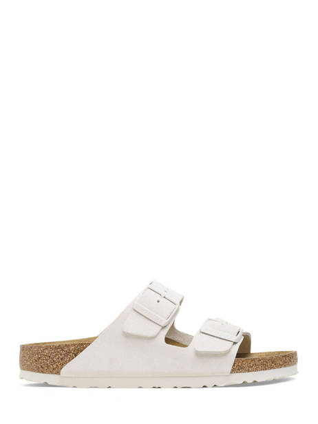 Slippers Arizona Uit Leder Birkenstock Beige women 10266842