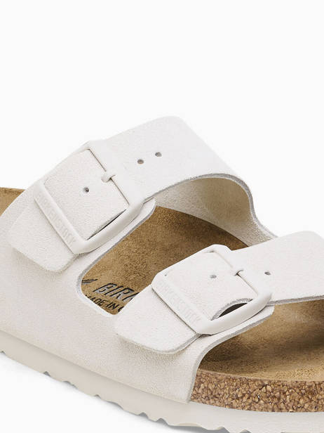 Slippers Arizona Uit Leder Birkenstock Beige women 10266842 ander zicht 1