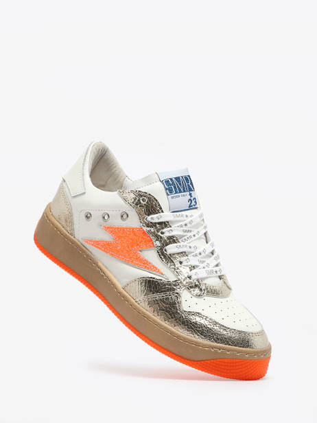 Sneakers Nune Uit Leder Semerdjian Oranje women NUN11554 ander zicht 1