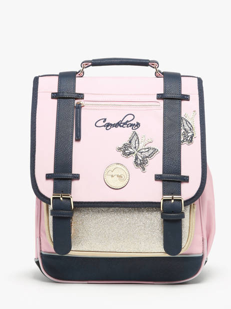Rugzak 2 Compartimenten Cameleon Roze vintage family boulanger SD39