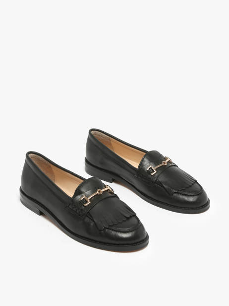 Mocassins Uit Leder Inuovo Zwart women B01002 ander zicht 2