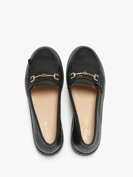 Mocassins Uit Leder Inuovo Zwart women B01002 ander zicht 3