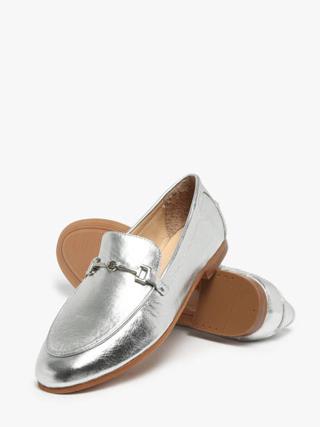 Mocassins Uit Leder Inuovo Zilver women B02005 ander zicht 1