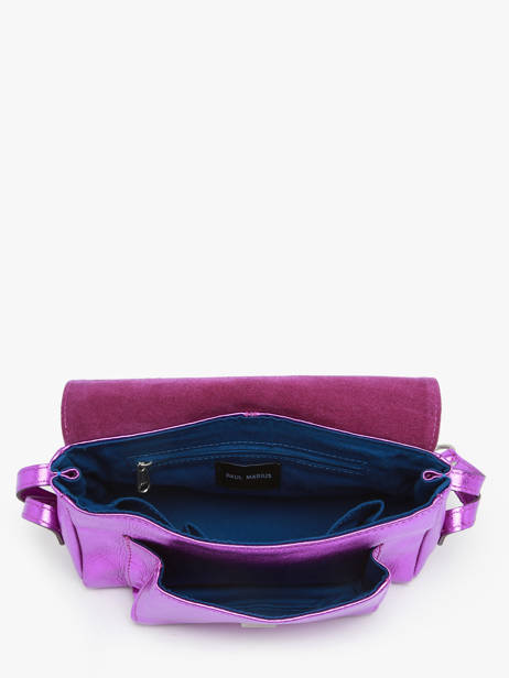 Cross Body Tas Diane S Bonbon Leder Paul marius Roze bonbon DIANSBON ander zicht 3