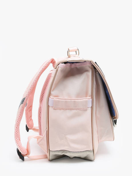 Boekentas 2 Compartimenten Caramel et cie Roze boheme FI ander zicht 2