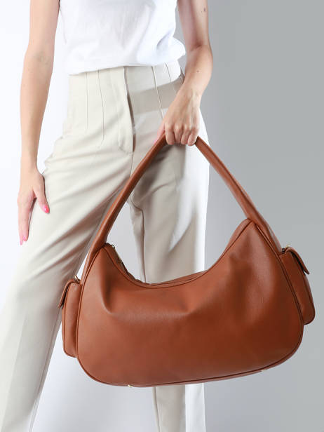 Schoudertas Julia X Lancaster Leder Lancaster Beige julia 110 ander zicht 1