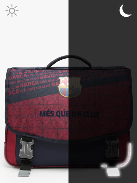 Boekentas 2 Compartimenten Fc barcelone Rood barca 223F203S ander zicht 5