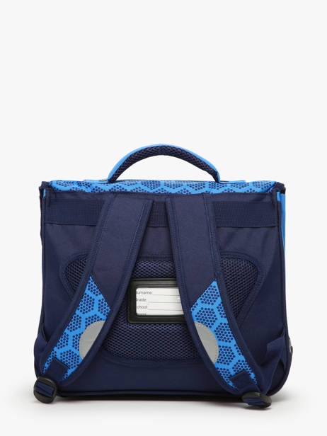 Boekentas 2 Compartimenten Snowball Blauw foot 46135 ander zicht 4