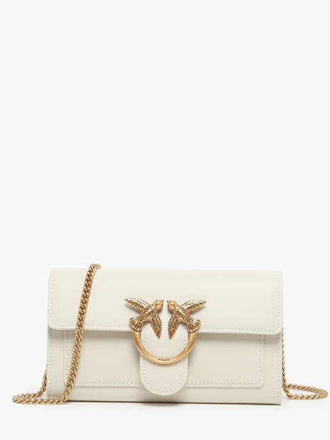 Cross Body Tas Love Bag Icon Leder Pinko Wit love bag icon A0F1