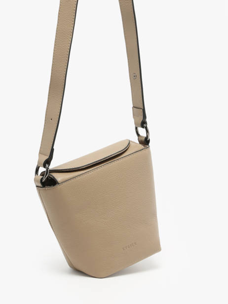 Cross Body Tas Manege Leder Etrier Beige manege EMAN078S ander zicht 2