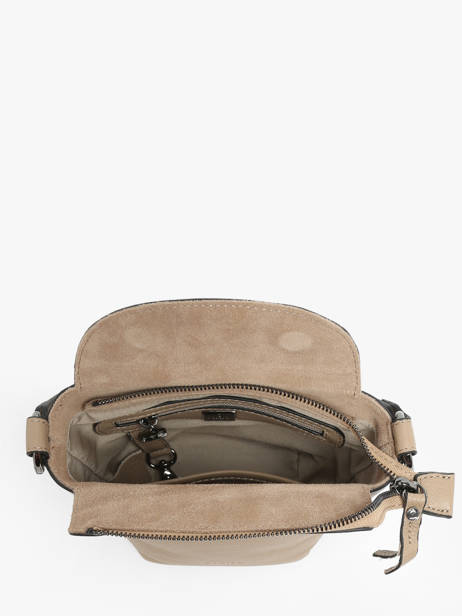 Cross Body Tas Manege Leder Etrier Beige manege EMAN078S ander zicht 3