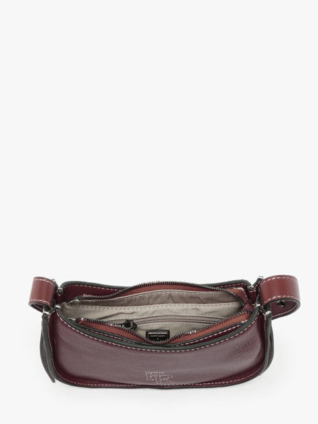Cross Body Tas Foudre Leder Etrier Violet foudre EFOD089S ander zicht 3