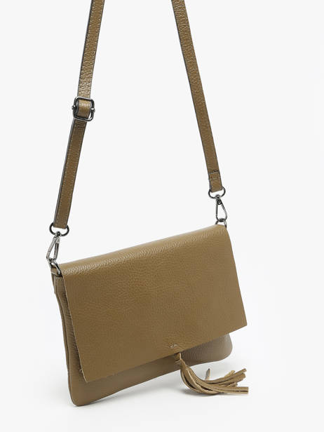 Cross Body Tas Caviar Leder Milano Groen caviar CA22112 ander zicht 2