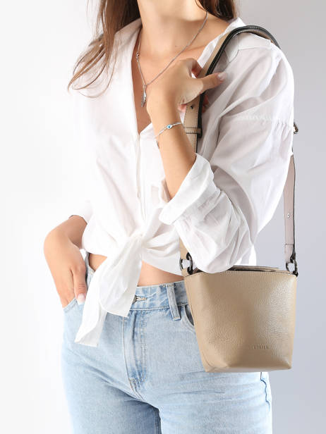 Cross Body Tas Manege Leder Etrier Beige manege EMAN078S ander zicht 1