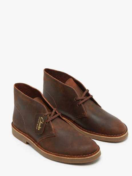 Enkelhoge Stadsschoenen Desert Uit Leder Clarks Bruin men 26166785 ander zicht 1